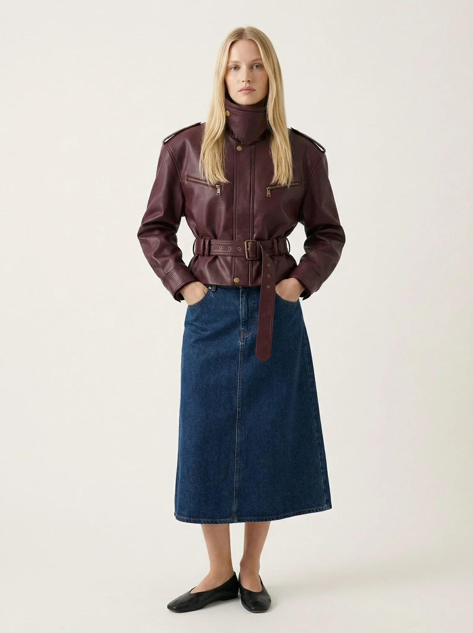 Burgundy Jacket - TUA. Milano #