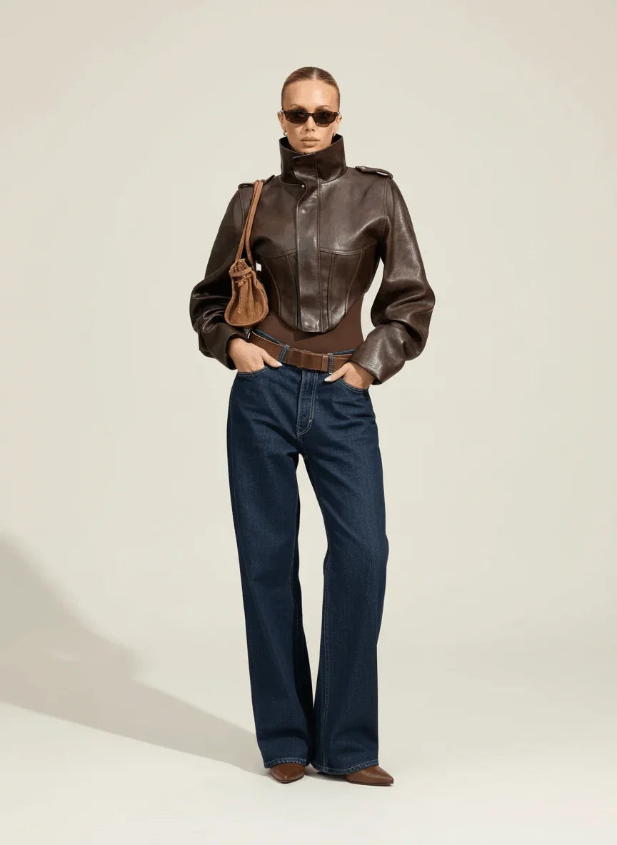 Studio Leather Jacket - TUA. Milano #