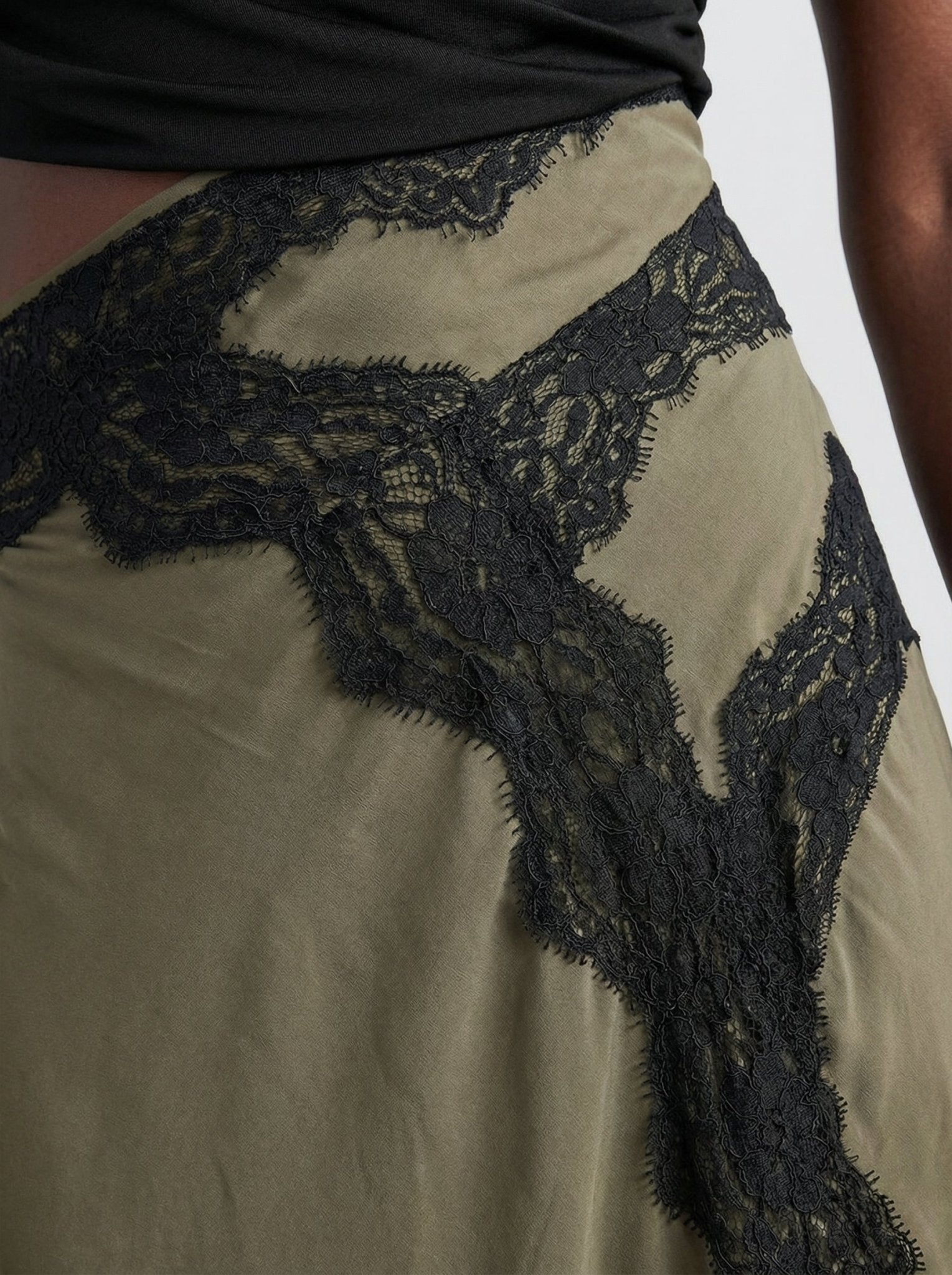 Olive Lace Dress