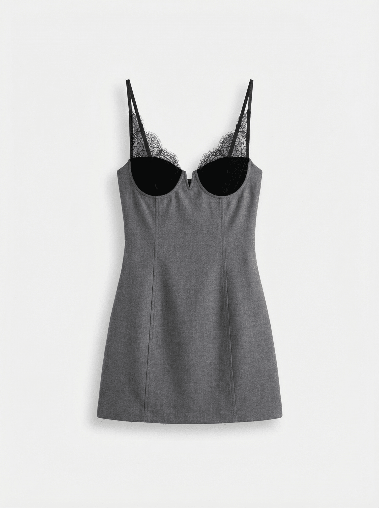 Noir Lace Mini Dress