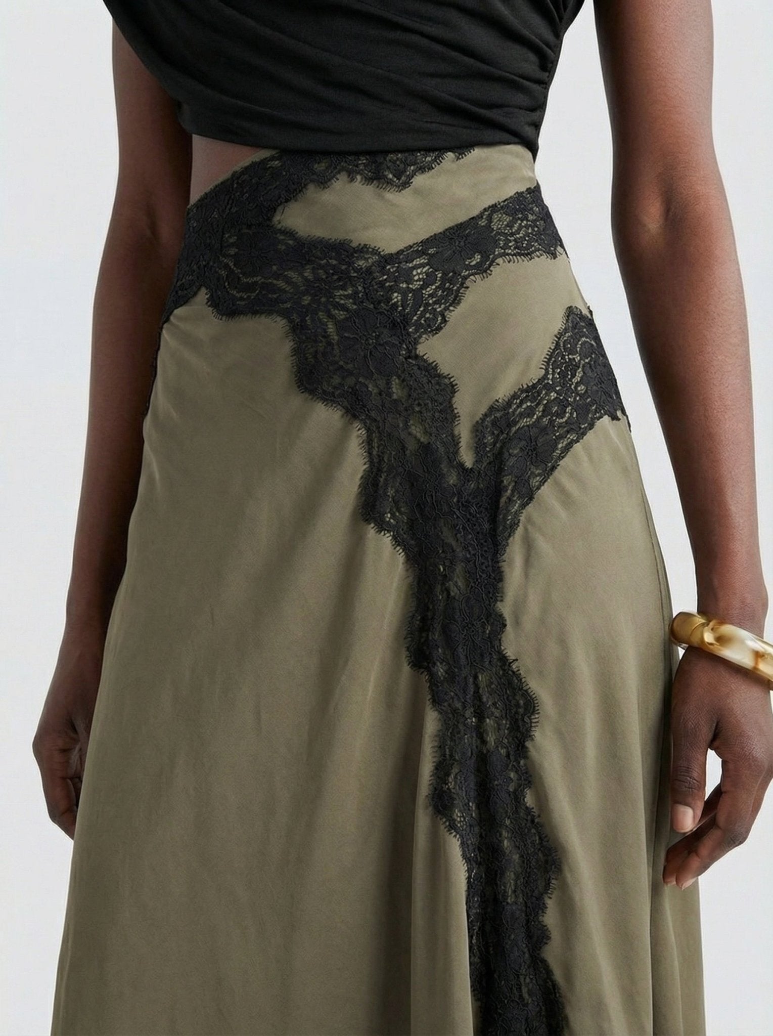 Olive Lace Dress
